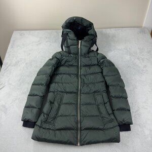 Burberry Green Puffer Down Jacket Women’s Size XS
